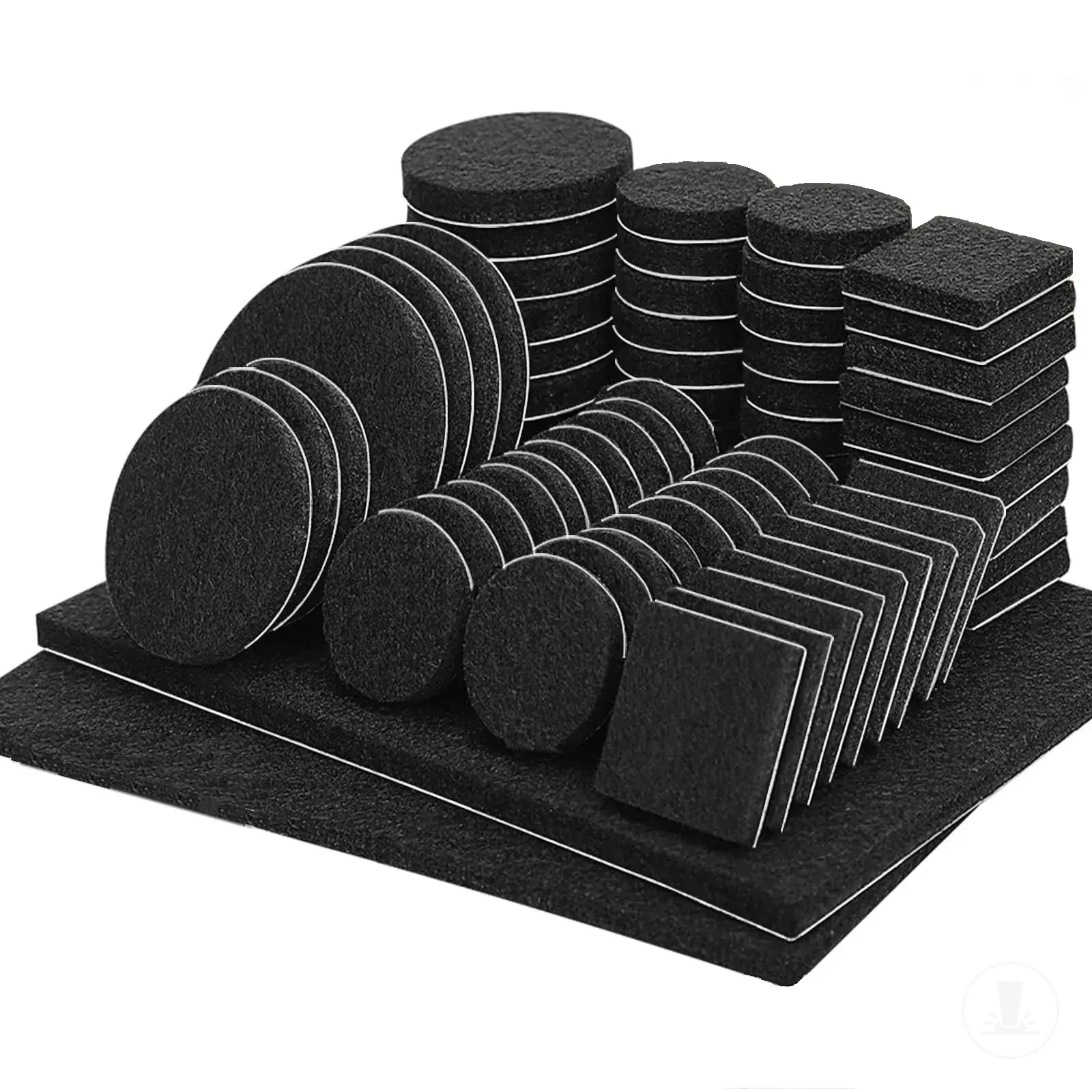 Zuschneidbare selbstklebende Filz-Möbelpads zum Schutz von Holzböden.