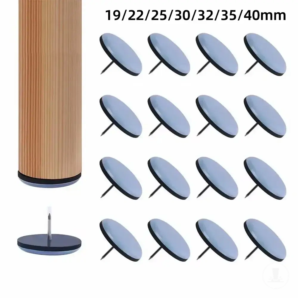 Runde schraubbare Möbelfußgleiter für Stuhl-, Tisch-, Schrank- und Sofabeine.